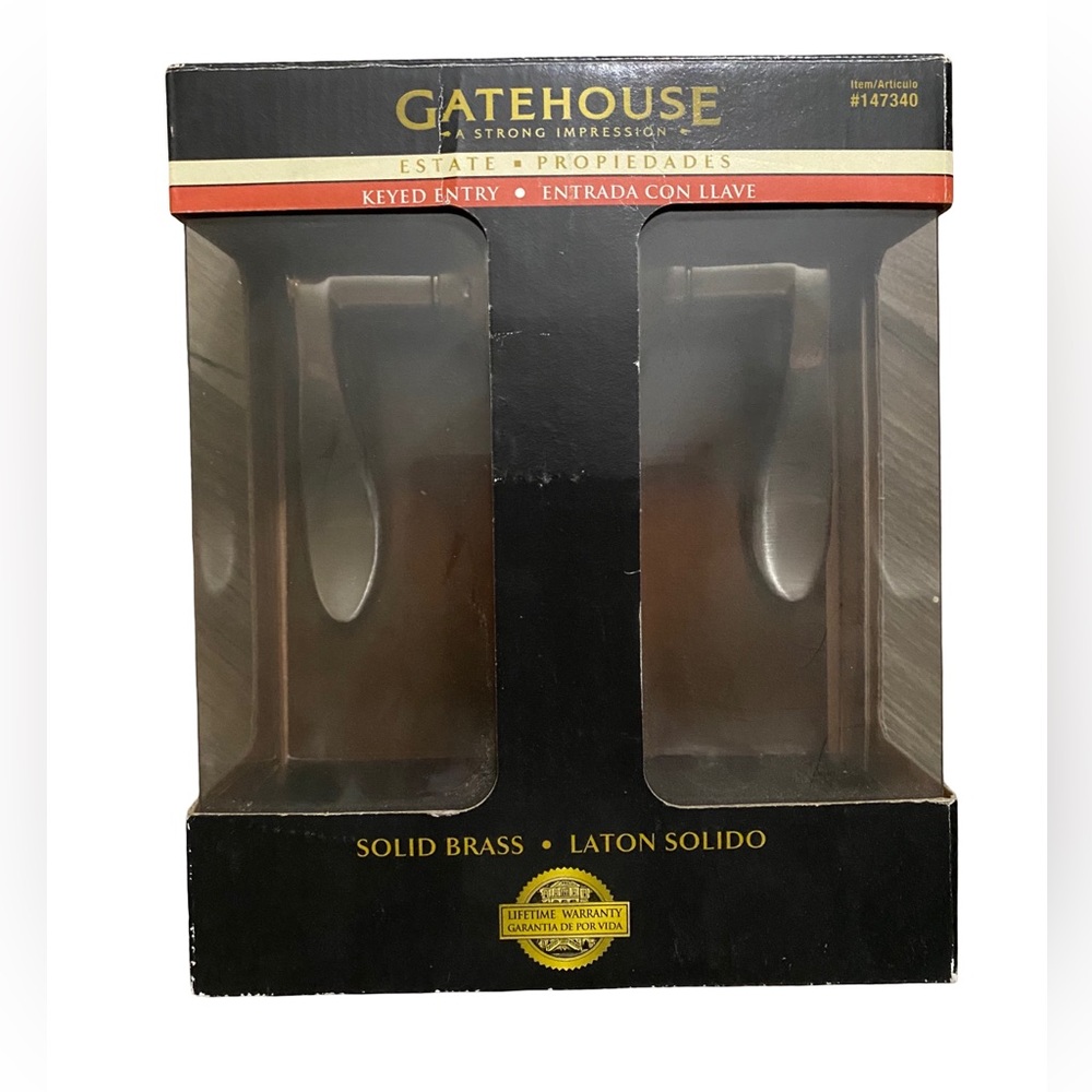 Gatehouse‎ Keyed Entry Lever Set Item # 147350 Solid Brass New In Box
